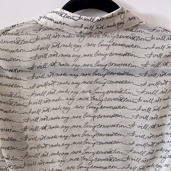 RACHEL Rachel Roy button down long sleeve dress shirt. 100% polyester. - Picture 5 of 5